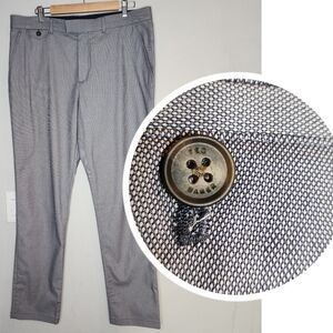 Ted Baker Slim Fit Dobby Chino Trouser Pants Mens Size 36×32 Blue